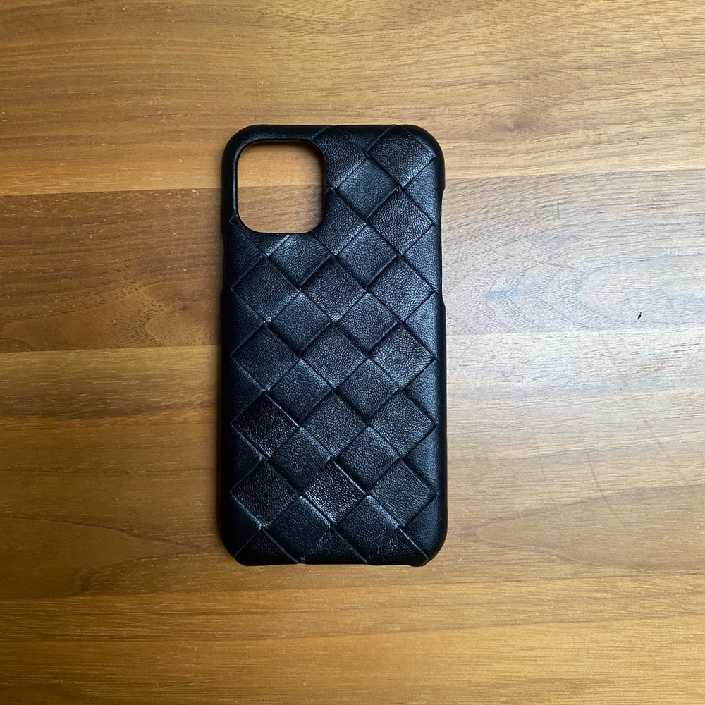 New BOTTEGA VENETA iPhone 11 Pro Leather Case Black